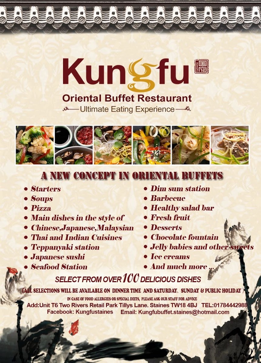 Kung-fu Oriental Buffet Menu - Image 2