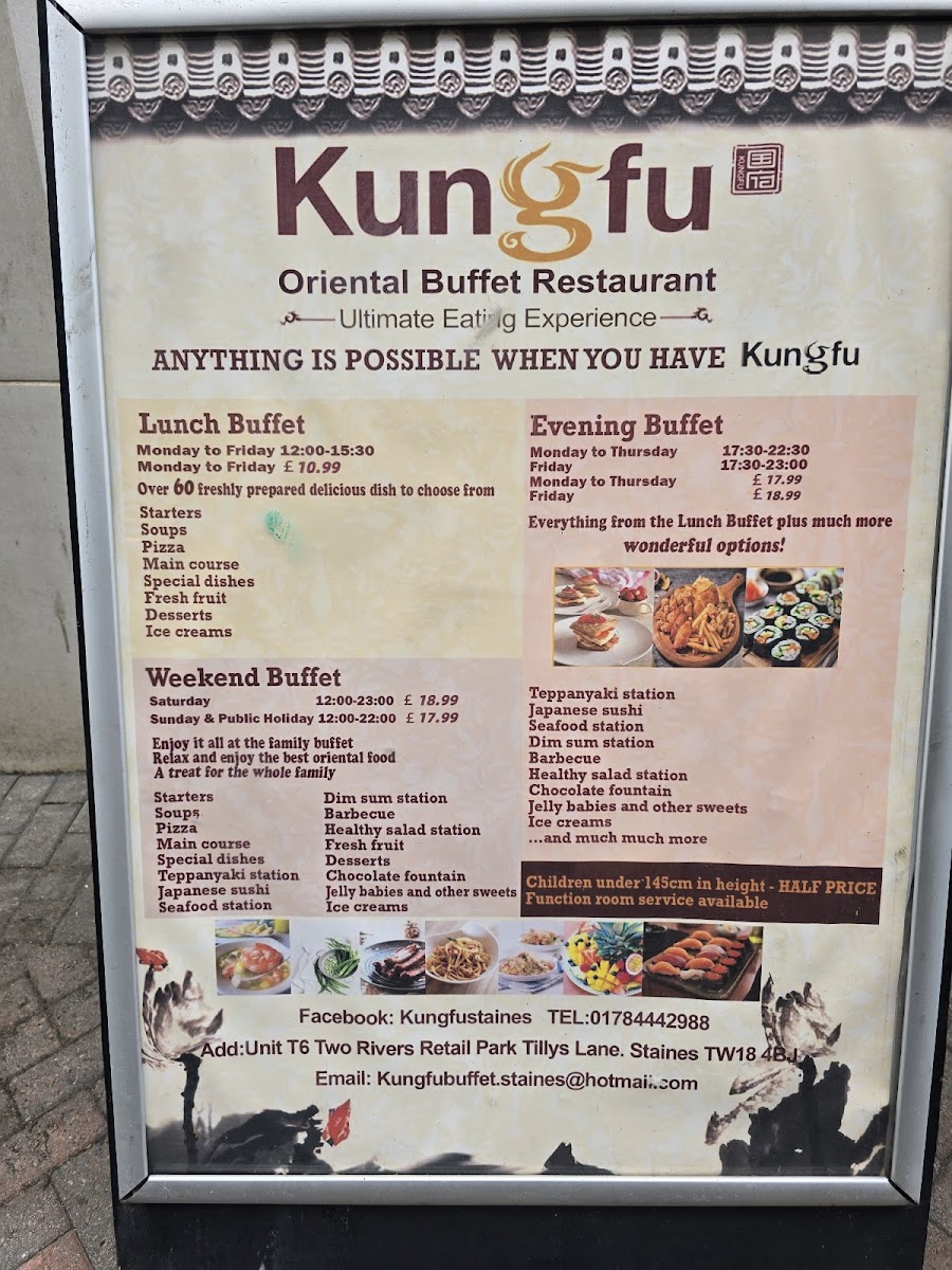 Kung-fu Oriental Buffet Menu - Image 3